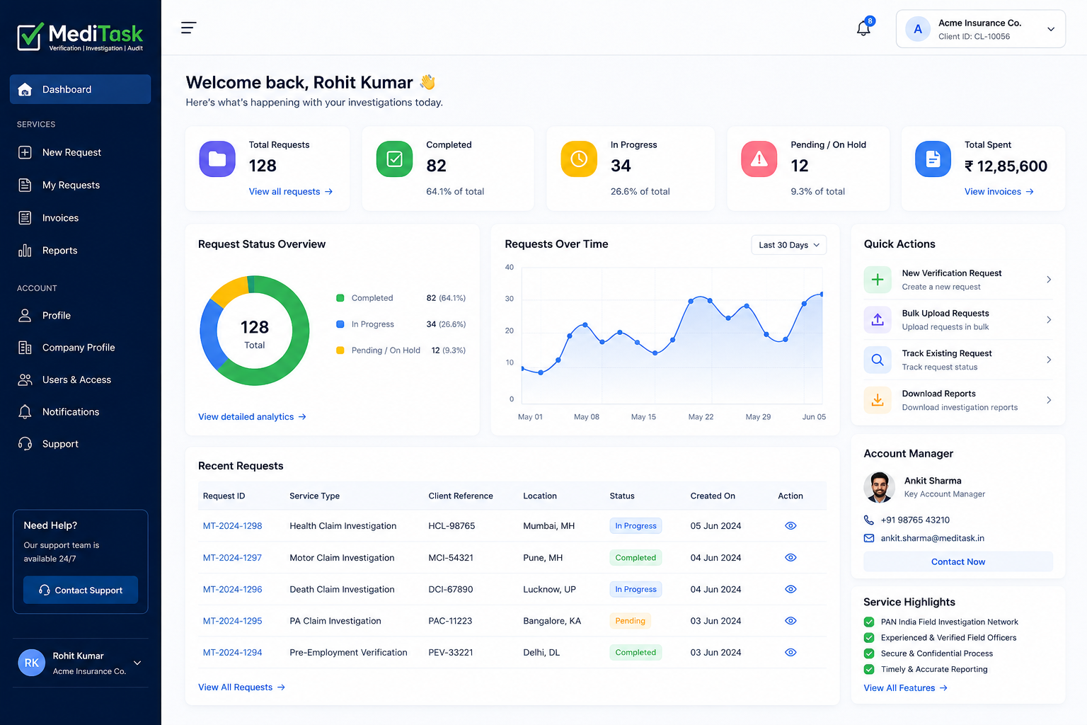 Claims Verification Dashboard